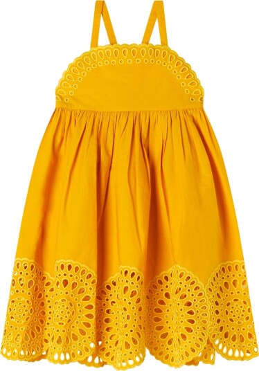 Stella McCartney Kids Kjole Gul m. Hullmønster Stella McCartney Kids 12 år 152 Kjole