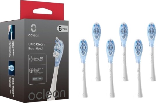 Oclean Ultra Clean Brush Head White 6pcs