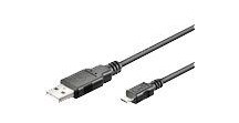 MicroConnect Micro-USB B til USB Kabel 3m - USB 2.0