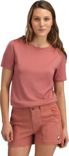 WoolLand Romsdalseggen 3" Cord Shorts Dame Burned Rose XL