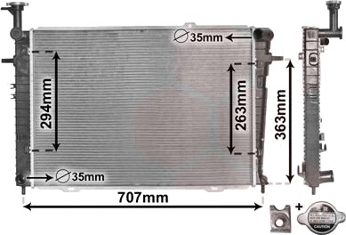 VAN WEZEL 82002210 Radiator motorkjøling VAN WEZEL 82002210 Radiator motorkjøling