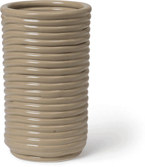 Ferm Living Corduroy vase 21 cm Cashmere