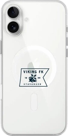 Phonecases3D iPhone 16 Plus Viking FK Clear case -mobildeksel, hvit