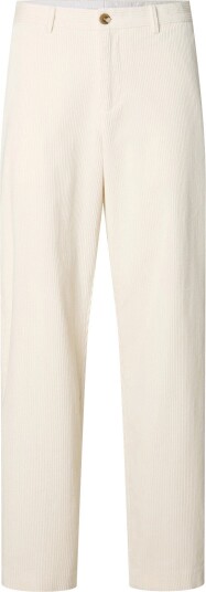 Selected Slm220 Loose Luke Corduroy Pant Cream 31 x 32