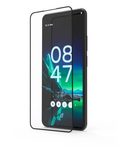 Hama Premium Crystal Glass, Motorola, Edge 40 Neo, Slagtålig, Stötsäker, Reptålig, Svart, Transparent, 1 Styck