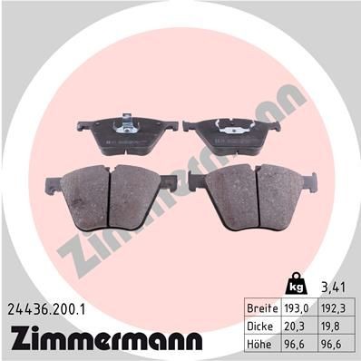 Bremseklosser ZIMMERMANN 24436.200.1 Bremseklosser ZIMMERMANN 24436.200.1