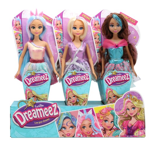 Dukke Dreameez prinsesse 29cm 4 ass