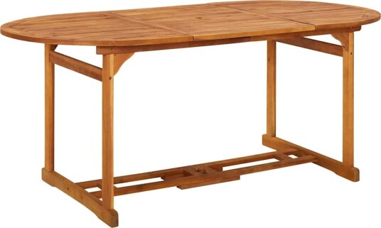 vidaXL Utendørs spisebord 180x90x75 cm heltre akasie