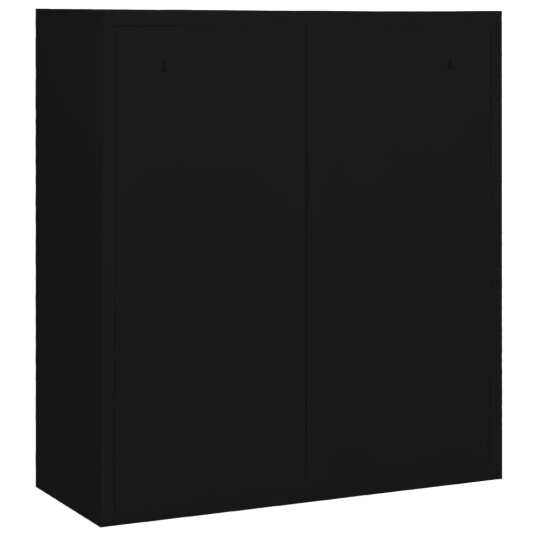vidaXL Kontorskap svart 90x40x102 cm stål vidaXL Kontorskap svart 90x40x102 cm stål