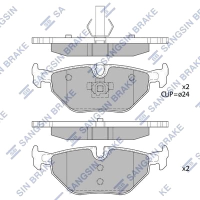 Hi Q SP2162 Bremseklosser Hi Q SP2162 Bremseklosser
