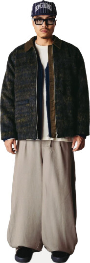 Woodbird Wbblade Hairy Zip Jacket   Khaki green   M