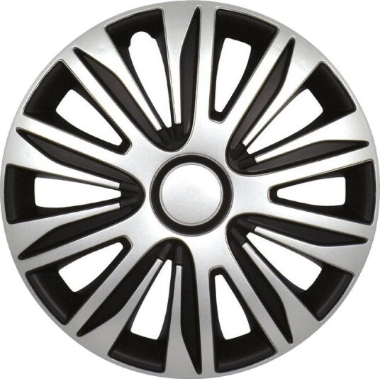 Gorecki Nardo, 4 stk Racing 2211190 hjulkapsler - sort/s??lv, 13"