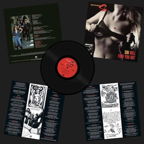 Original Sin  Sin Will Find You Out  LP/Vinyl