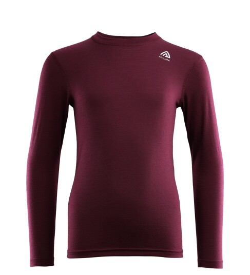 Aclima LightWool 140 Crew Neck Junior Zinfandel 160