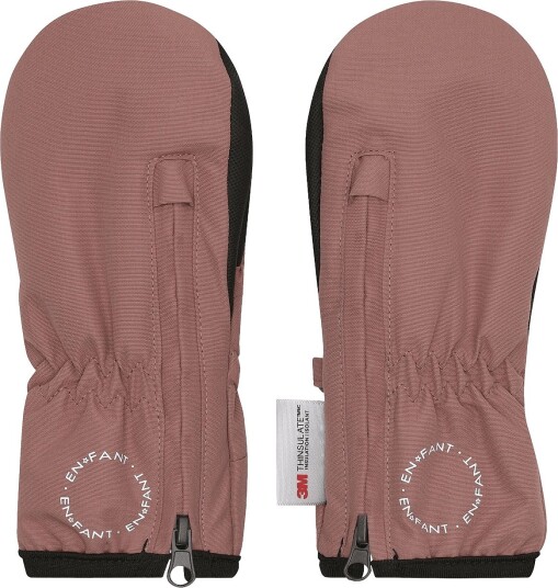 En Fant Mittens W. Zipper BURLWOOD 6 12MDR