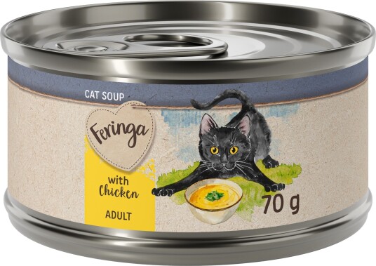Feringa Våtfôr Suppe Til Katt Kylling 12 X 70 G