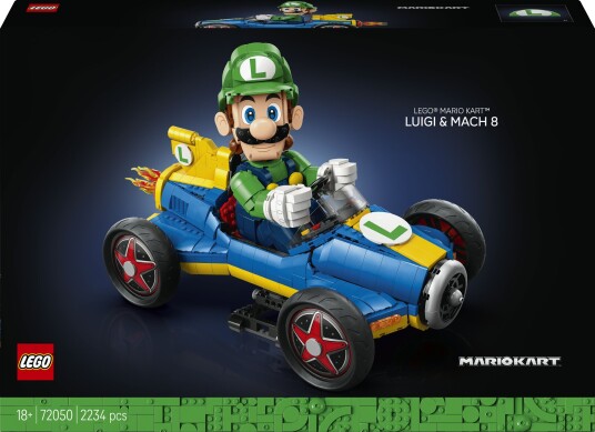 Lego Mario Kart Luigi Og Mach 8
