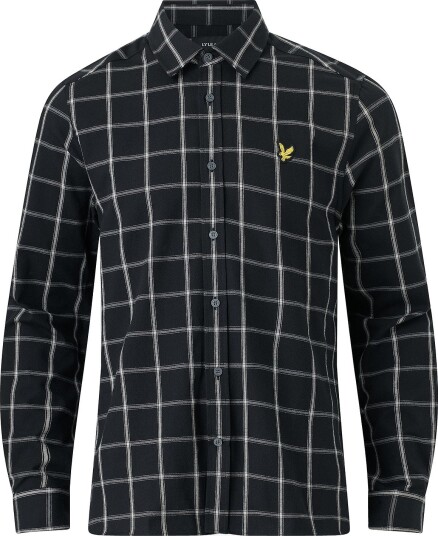 Lyle & Scott   Skjorte Broad Windowpane Check Shirt   Svart