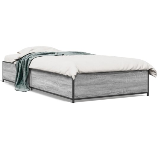  Sengeramme grå sonoma 75x190 cm konstruert tre og metall 8721012986503