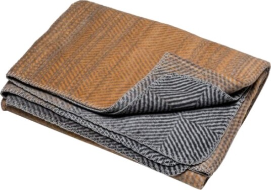 Fussenegger Savona Throw "Gradient/Herringbone" Gold/Grey 200 X150 Cm Fussenegger Savona Throw "Gradient/Herringbone" Gold/Grey 200 X150 Cm