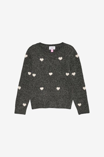Vero Moda Girl Genser vmDoffy Intarsia LS O nck Pullover Grå
