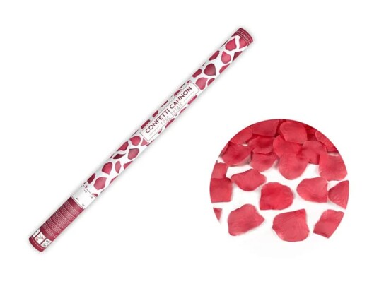 PartyDeco Konfettikanon Roseblad Røde - 60 cm PartyDeco Konfettikanon Roseblad Røde - 60 cm