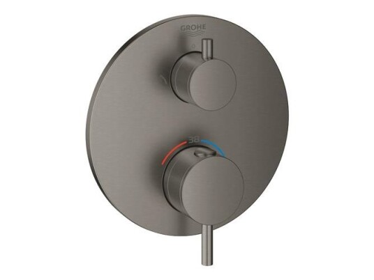 GROHE ATRIO DUSJBATTERI M/2 UTTAK BØRSTET HARD GRAFITT