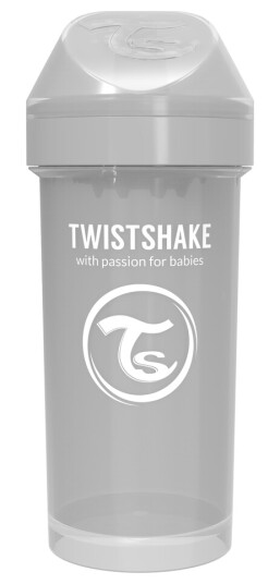 Tutekopp Twistshake 360ml Pastell Grå 12+m