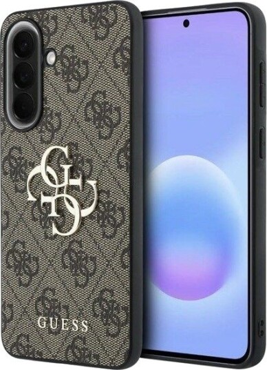 GUESS Leather 4G Metal Logo Case for Samsung Galaxy A57 5G - Brown