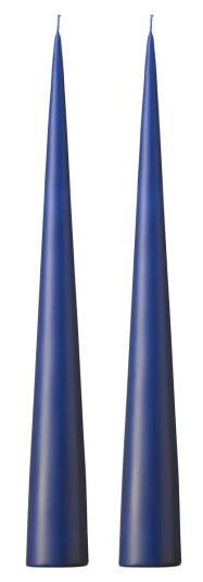 Ester & Erik kjeglelys 37 cm 2-stk. matt Royal navy 28