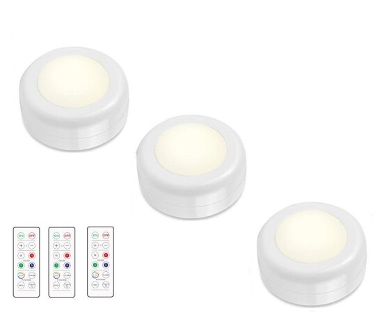 INF LED spotlights 1 stk med 1 fjernkontroll 3-pack INF LED spotlights 1 stk med 1 fjernkontroll 3-pack