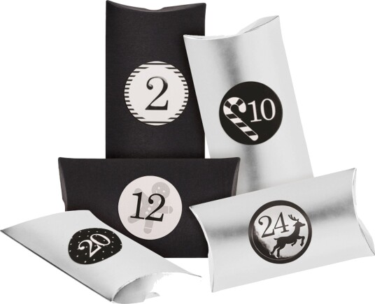 Adventskalender Esker Svart/Sølv