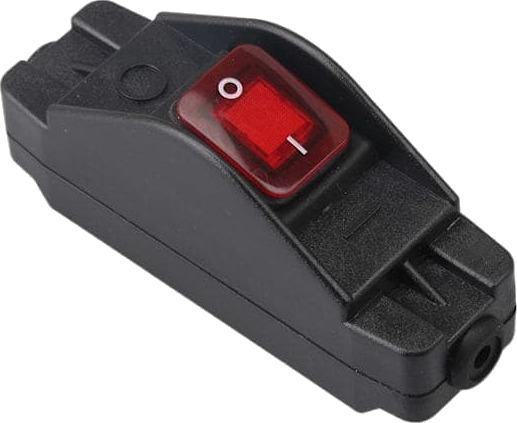 Ledningsbryter På/Av IP65 30a 220v Vanntett Sort