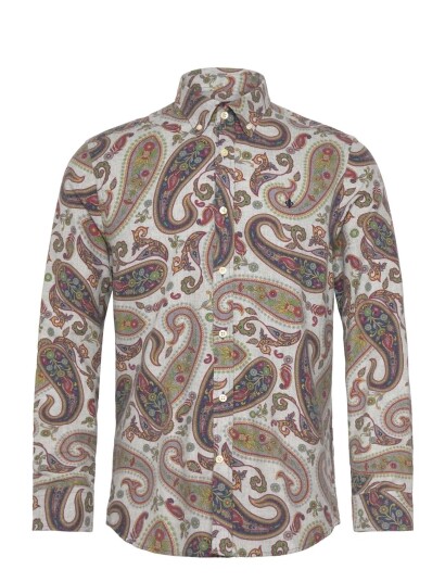 Morris Flannel Paisley Shirt Slim Fit Multi/patterned S Morris Flannel Paisley Shirt Slim Fit Multi/patterned S