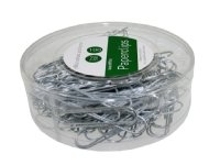 Papirclips 78mm sølv (100 stk.)