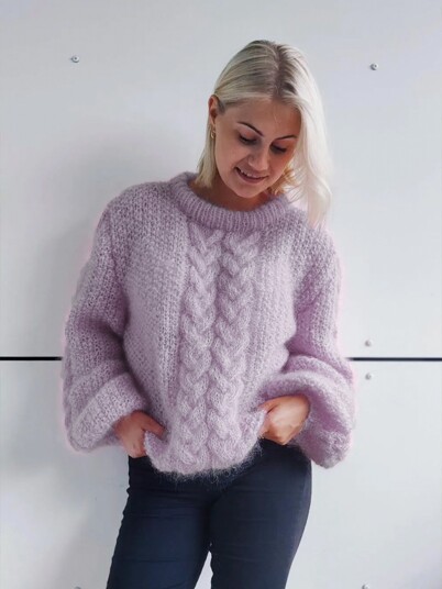 POPPY genser lys lilla POPPY genser lys lilla