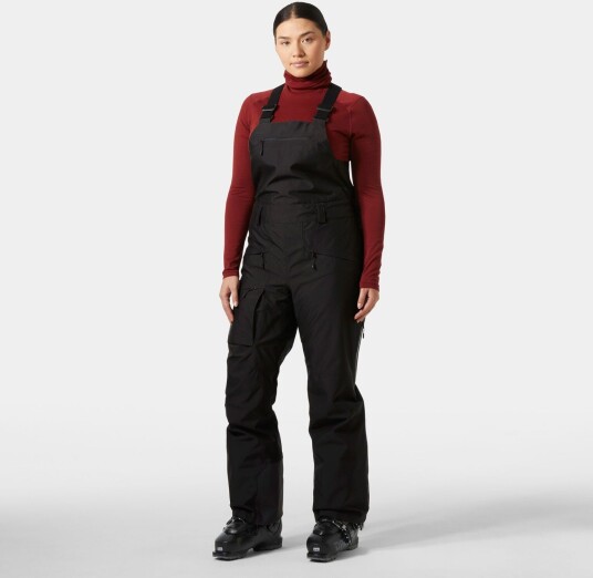 Helly Hansen Powderqueen Bib Pants 2.0 Dame Svart L Helly Hansen Powderqueen Bib Pants 2.0 Dame Svart L