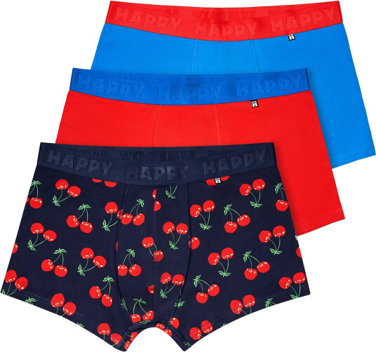 Happy Socks 3 Pack Cherry Short Boxers Red XL Happy Socks 3 Pack Cherry Short Boxers Red XL
