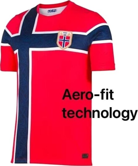 VM 2026 AERO-FIT Norges herrelandslag i fotball 2026 AERO-FIT-2027 voksen skjorte (kun t-skjorte) L
