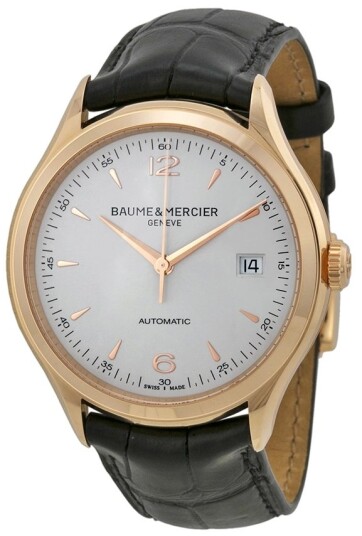 Baume & Mercier Herreklokke MOA10058 CLIFTON Sølvfarget/Lær Baume & Mercier Herreklokke MOA10058 CLIFTON Sølvfarget/Lær