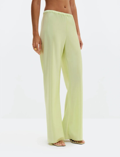 Malina Tina Bias Cut Satin Pants Green 38