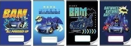 Beniamin Notatbok A5/16K Fargerik Tre Linjer Batman 20 Stk