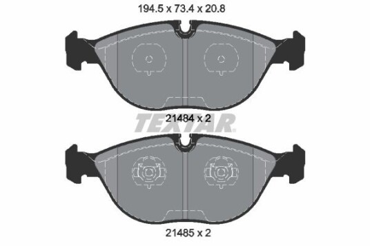Bremseklosser TEXTAR 2148401 Bremseklosser TEXTAR 2148401