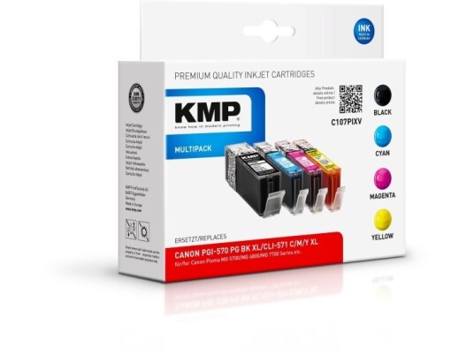 Kmp C107xv Høyt (Xl) Utbytte Sort Cyan Fiolblå Gult 11 Ml 11 Ml 4425 Sider Multipakke Kmp C107xv Høyt (Xl) Utbytte Sort Cyan Fiolblå Gult 11 Ml 11 Ml 4425 Sider Multipakke