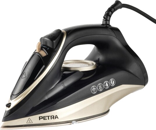 Petra PF01480VDE Dampstrykejern - 2200W - Svart/Bronse