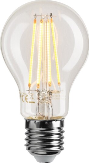 Unison E27 filament lyspære med dag/natt sensor 7W 2200K