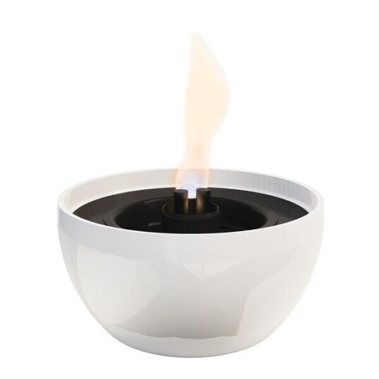 Tenderflame Rose bordlykt 14 cm hvit Tenderflame Rose bordlykt 14 cm hvit