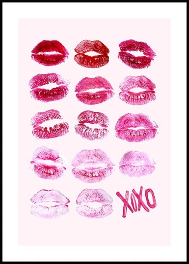 XOXO Lips Plakat Plakat / 21x30cm