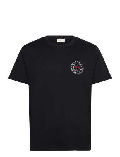 GANT Graphic Ss Tshirt - Black - M