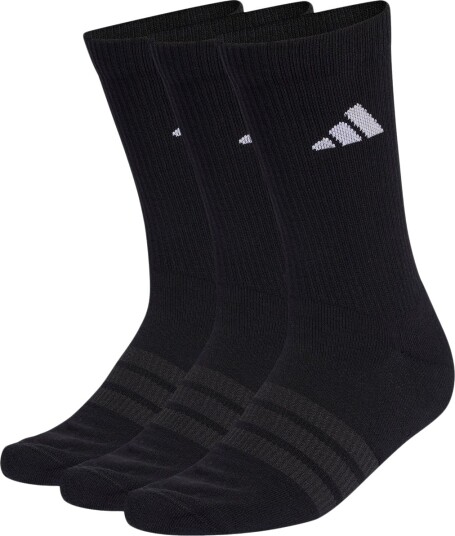 Adidas Cushioned Crew Sokker 3pk Black/White 40 42 Adidas Cushioned Crew Sokker 3pk Black/White 40 42